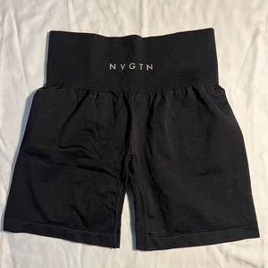 NVGTN Black Seamless Shorts